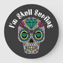 Stor lås för dekorerad Abstrakt Stor Klocka