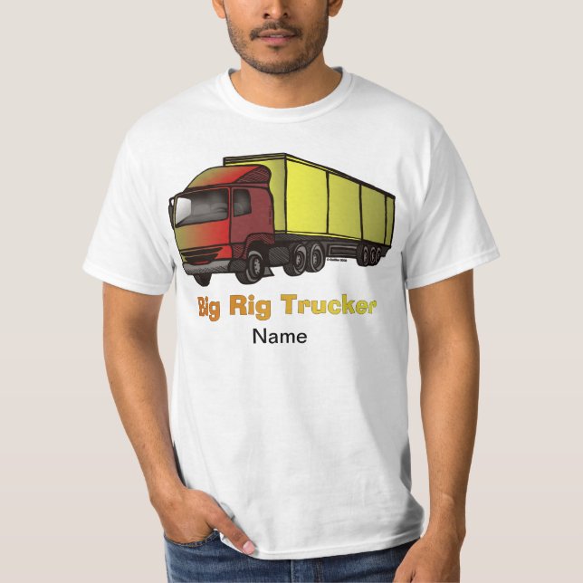 Stor lastbil t-shirt (Framsida)