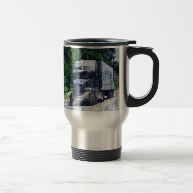 Stor lastbilsförare för rigglastLorry travel mug Resemugg (Höger)