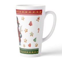 Stor Latte-mugg med Snöman och Julgodis