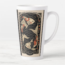 Stor Latte Mugg Pisces Celestial Zodiac Art