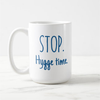 Stor Latte-mugg - Stopp. Hyggetid. Kaffemugg