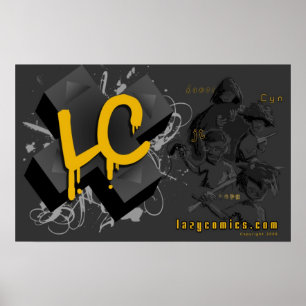 Stor LC LazyComics skissar Poster