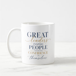 Stor Ledarskap Självförtroende Inspiration Kaffemugg
