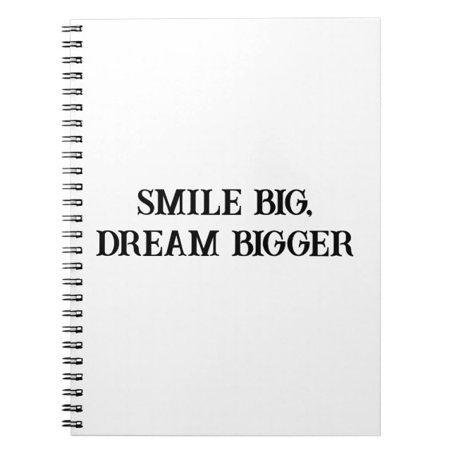 Stor leende & drömbok för barn anteckningsbok (Framsidan)