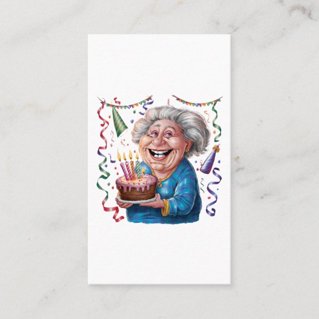 Stor leende mormor födelsedag (Framsida)