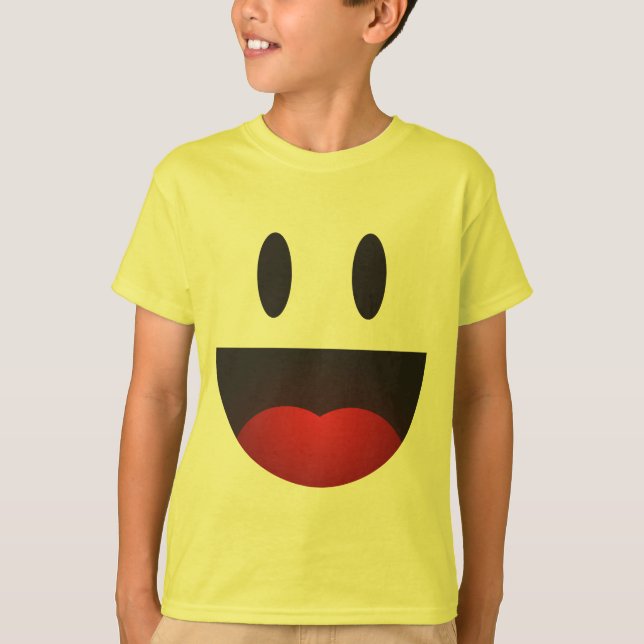 Stor leendeemoji t-shirt (Framsida)