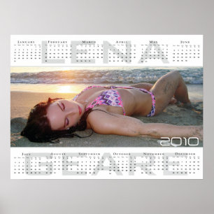 Stor Lena geare 2010 kalender Poster