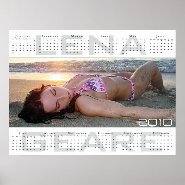 Stor Lena geare 2010 kalender Poster (Framsidan)