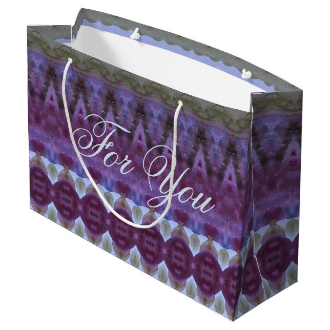 Stor Lila - alla Tillfälle Designer-presentkort fö (Baksidan Vinklad)