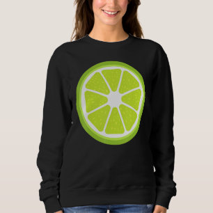 Stor Lime Skivad Kostym Söt Enkel Frukt Halloween T Shirt