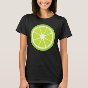 Stor Lime Skivad Kostym Söt Enkel Frukt Halloween T Shirt
