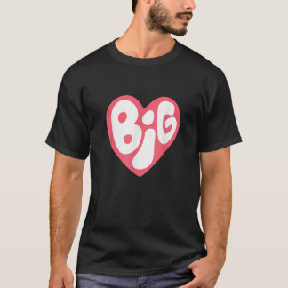 Stor Liten Sorority Upptäck Stor Rosa Hjärta T Shirt