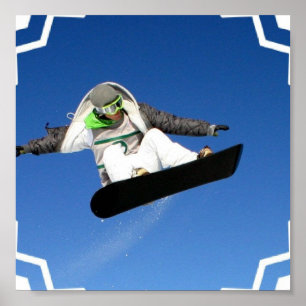 Stor luftSnowboardingaffisch Poster