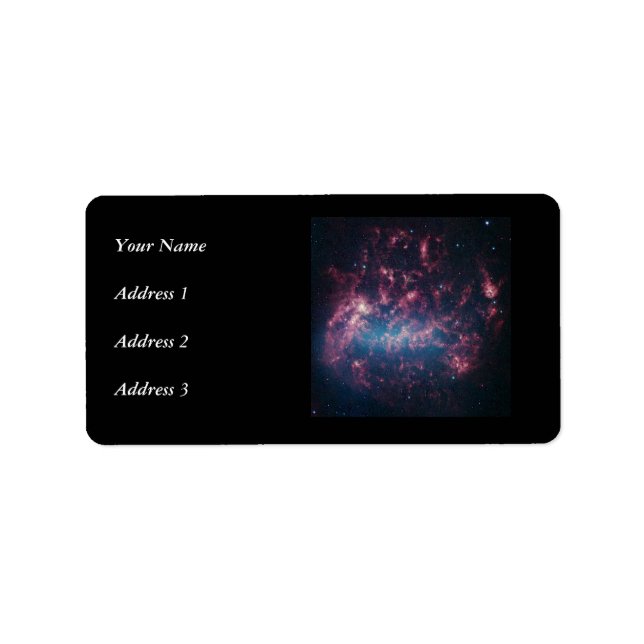 Stor Magellanic Cloud Adressetikett (Framsidan)