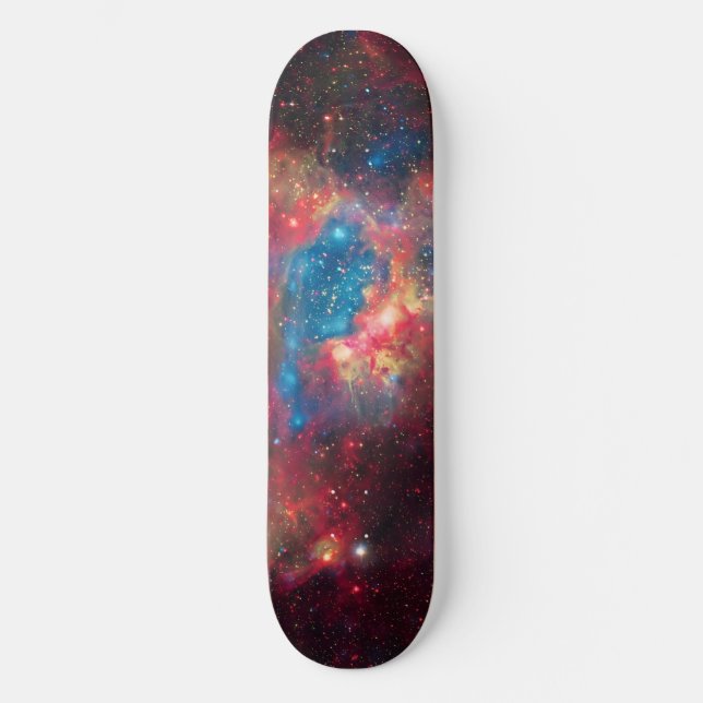 Stor Magellanic Cloud Superbubble i Nebula N44 Mini Skateboard Bräda 18,7 Cm (Framsida)