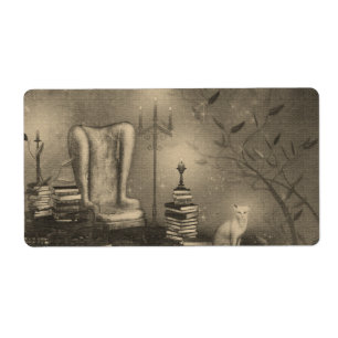 Stor Magic Apothecary-etikett Fraktsedel