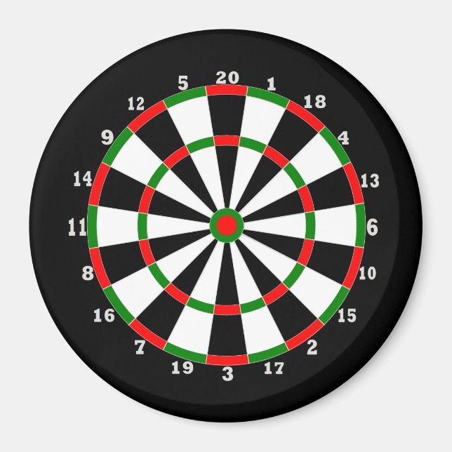 Stor magnet - Dartboard Design (Framsidan)
