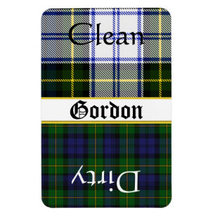 Stor magnet för diskare för Gordon Tartanpläd