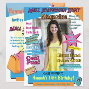 Stor Mall Scavenger Hunt Birthday Magazine Cover