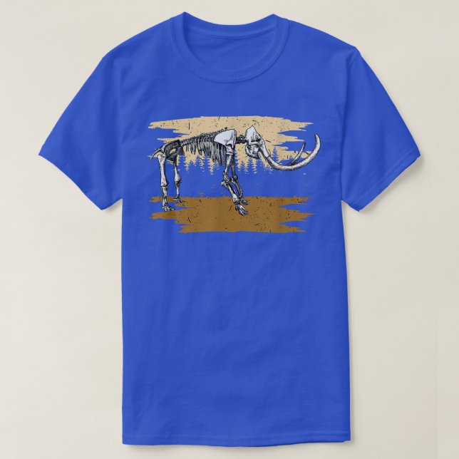 Stor mammoth Skeleton Etinct Animal Mammoth  T Shirt (Design framsida)