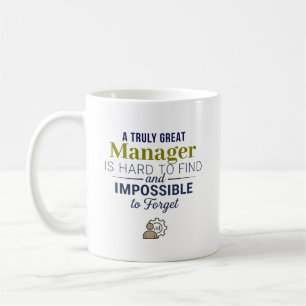 Stor Manager Personlig Namnpresent Kaffemugg