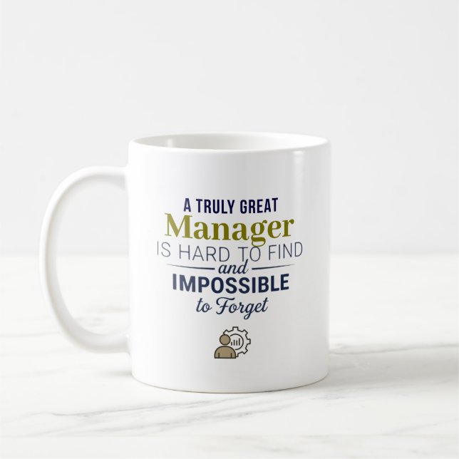Stor Manager Personlig Namnpresent Kaffemugg (Vänster)