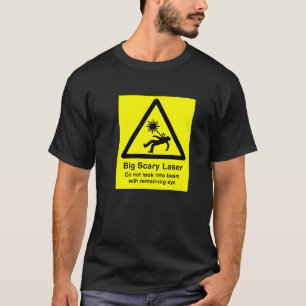 Stor manar, läskig laser-T-tröja Tee Shirt