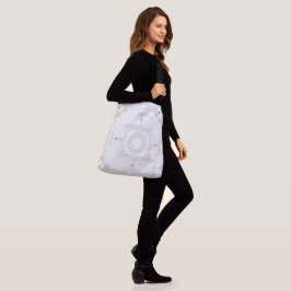 Stor, Mandala Patterned Kor-Body Tote Bag Axelväska