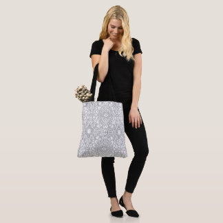 Stor, Mandala Patterned Shoulder Tote bag Tygkasse