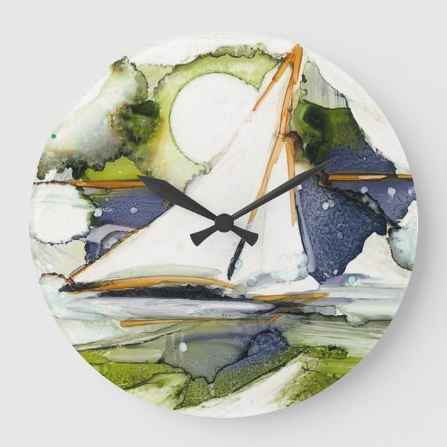 stor måne-klocka stor klocka (Framsida)