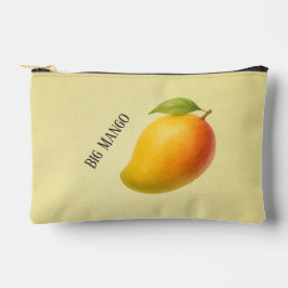 Stor Mango, Söt Frukt och Namn på Gul Bakgrund