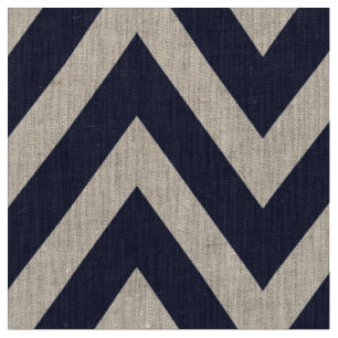 Stor  marin blå Modern Chevron Tyg