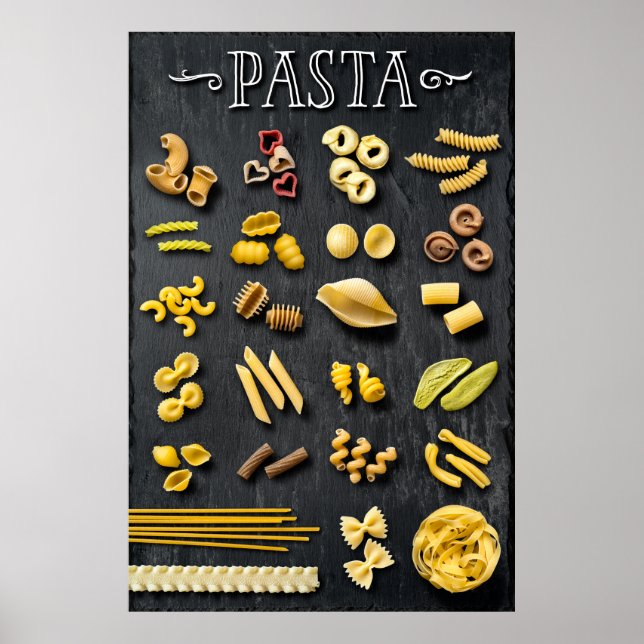 Stor markering av pasta poster (Framsidan)