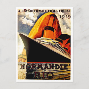 Stor marscherande frakt från Normandie till Rio Vykort