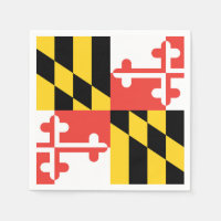 Stor Maryland Flagga Napkins