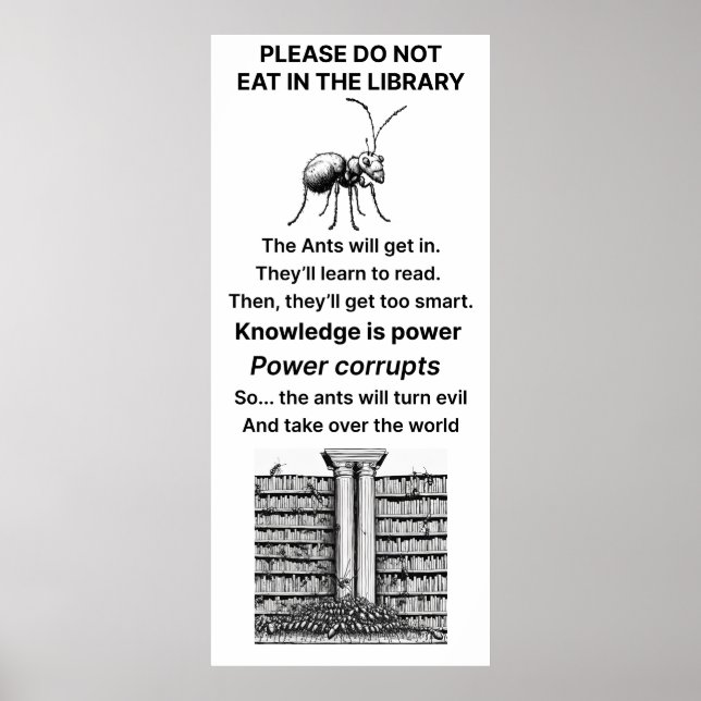 Stor mat i Bibliotek Poster (Framsidan)