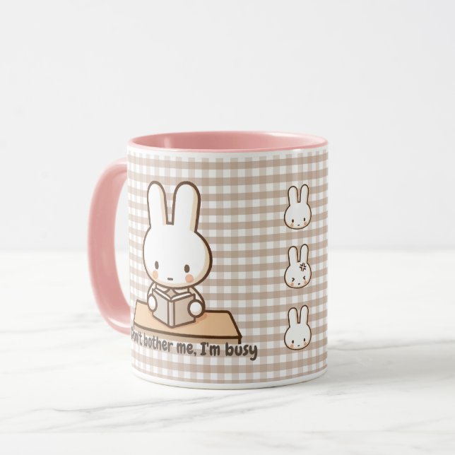 Stör mig inte bunny kaffe kopp (Framsida vänster)