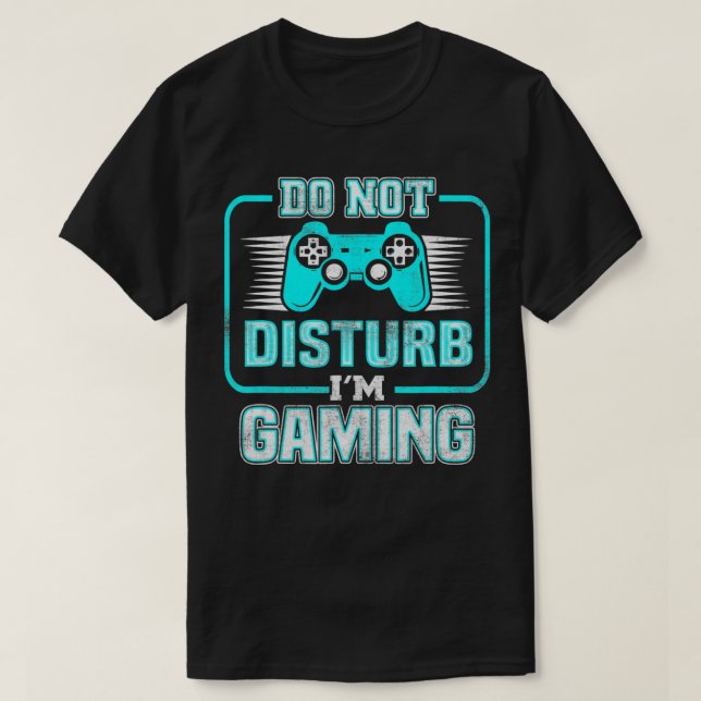 Stör mig inte i spel - Lustigt videospel Boy T Shirt (Design framsida)