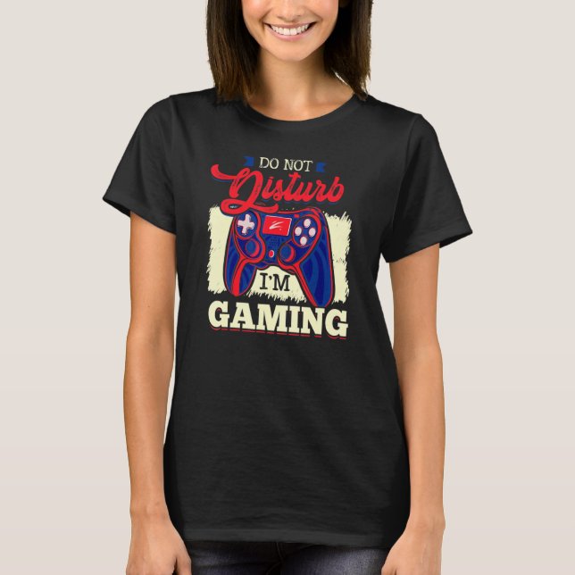 Stör mig inte i spel t shirt (Framsida)