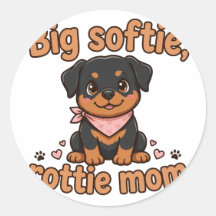 Stor mjukis — Rottie-mamma