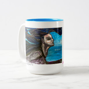 STOR MODER MARSCH Mermaid Mug Två-Tonad Mugg
