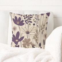 Stor Modern Lila Eggplant-blomma