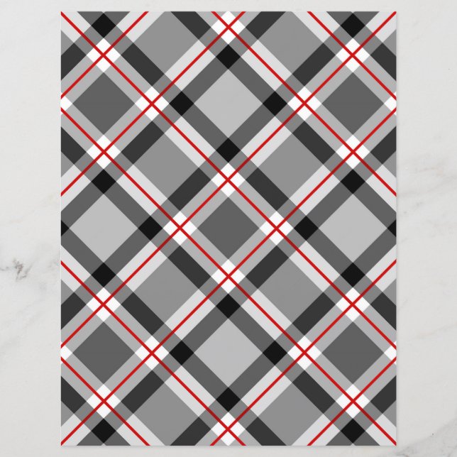 Stor Modern Play, Black, White, Grått och Red (Framsida)