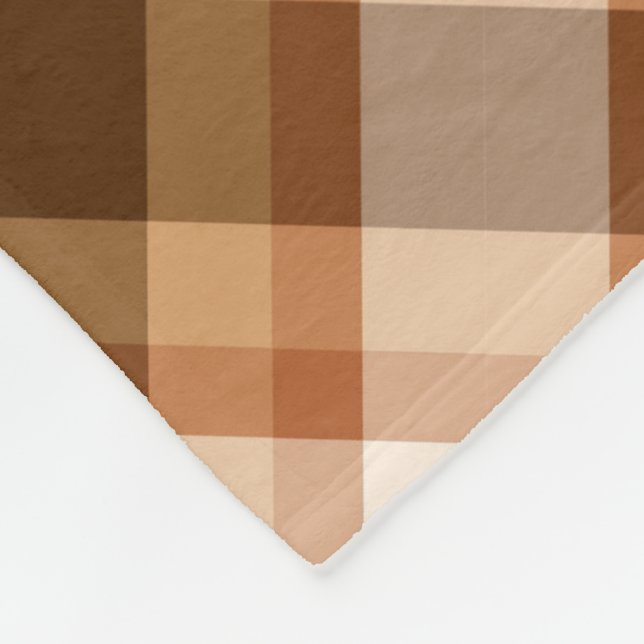 Stor Modern Play, Brown, Beige, Koppar och Tan Fleecefilt (Hörn)