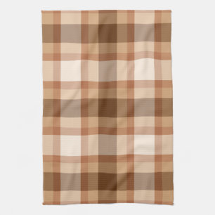 Stor Modern Play, Brown, Beige, Koppar och Tan Kökshandduk
