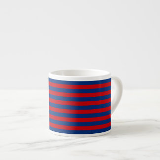 Stor Modern Vibrant Vågrät Rand Decor Espressomugg