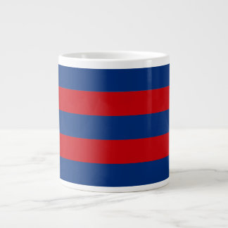 Stor Modern Vibrant Vågrät Rand Decor Jumbo Mugg