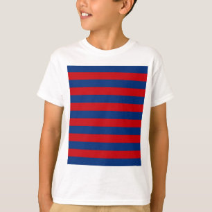 Stor Modern Vibrant Vågrät Rand Decor T-shirt