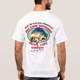 Stor modig logotyp "fiskelag ", tee